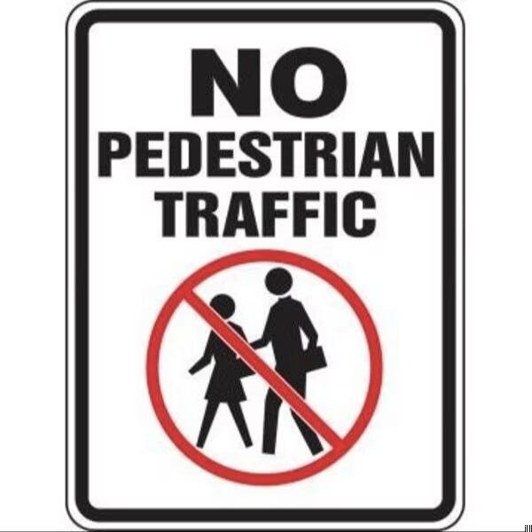 Accuform ADVISORY SIGN SLOW PEDESTRIAN FRW499RA FRW499RA - main